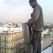 Praha ze střechy a pod sněhem...nádhera...